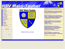 Tablet Screenshot of hsv-main-tauber.de